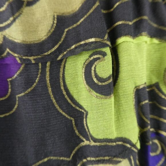 Free People Empire Waist Tiered Colorful Cloud Print Babydoll Dress Tie Back 2 - Picture 7 of 12